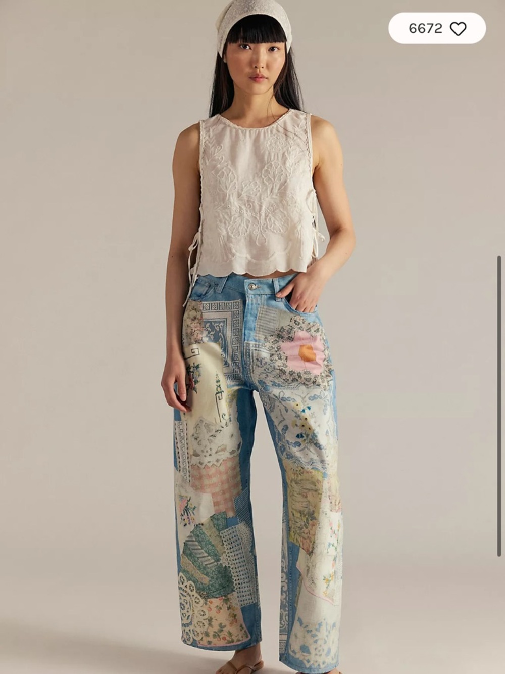 We The Free Illusions Printed Relaxed Jeans